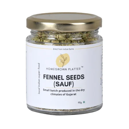  Grocery and FMCG Photography in Delhi for 1 -Organic fennel seeds jar (saunf)